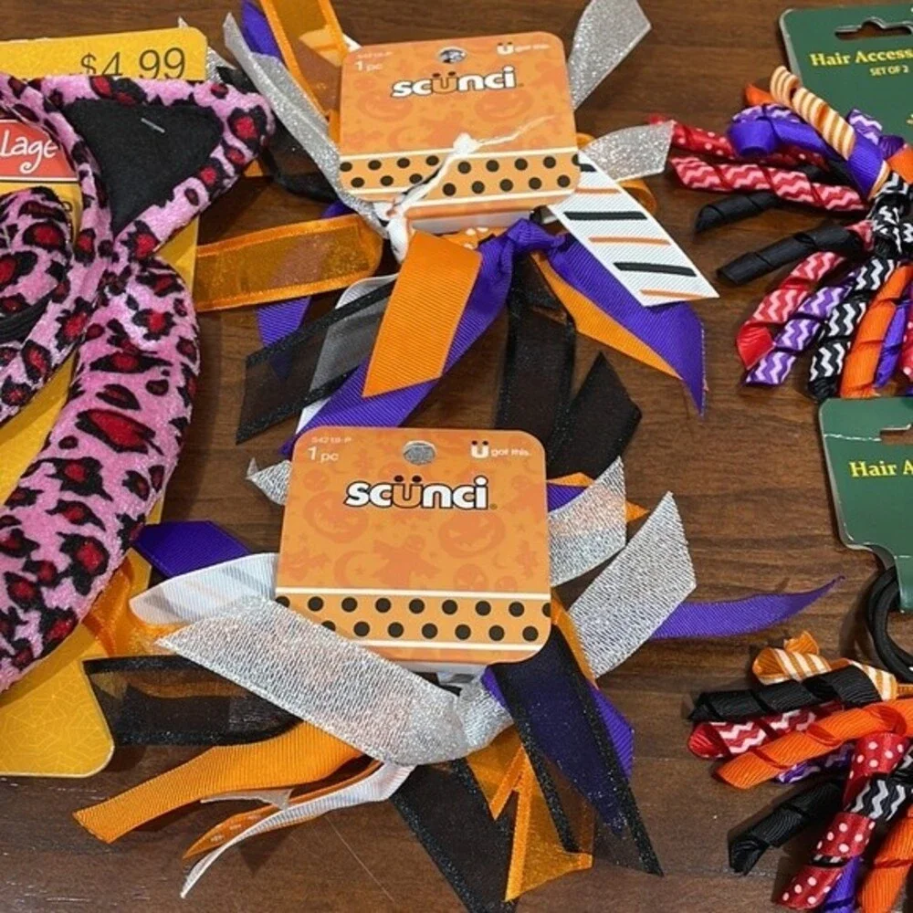 Halloween Hair Accessories &  3 Piece Cat Costume set
